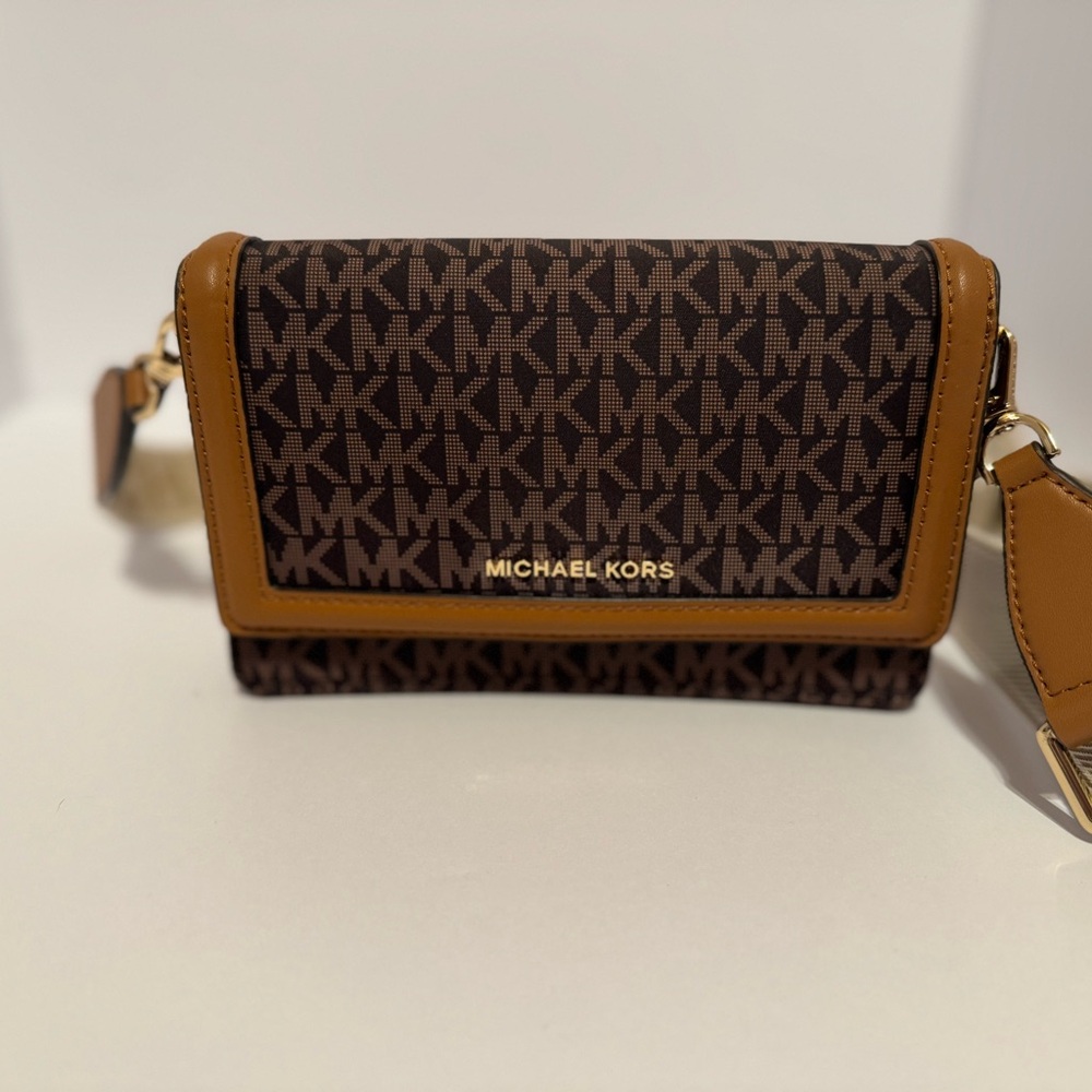 Michael Kors Signature Brown Crossbody Bag